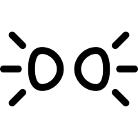 White silhouette of a cat sitting and looking upward on a black background, like it's pondering the mysteries of garage mechanics.